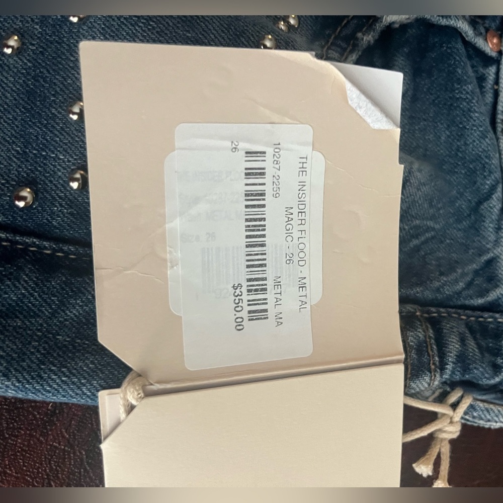 Mother The Inside Flood Metal Denim - Picture 3 of 5